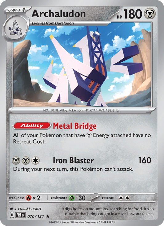 Archaludon (070/131) Reverse Holo card image