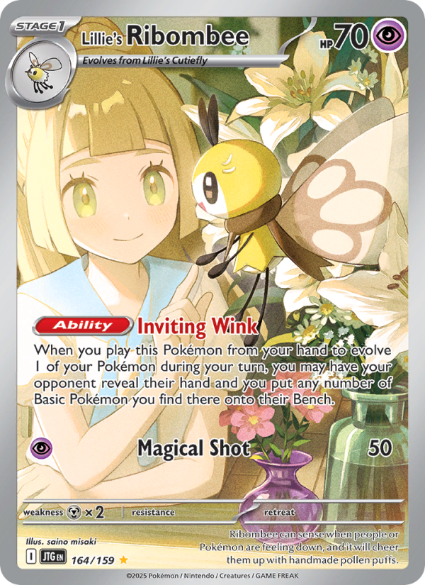 Lillie's Ribombee (164/159) Reverse Holo card image