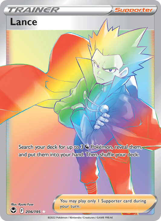 Lance (206/195) Holographic card image