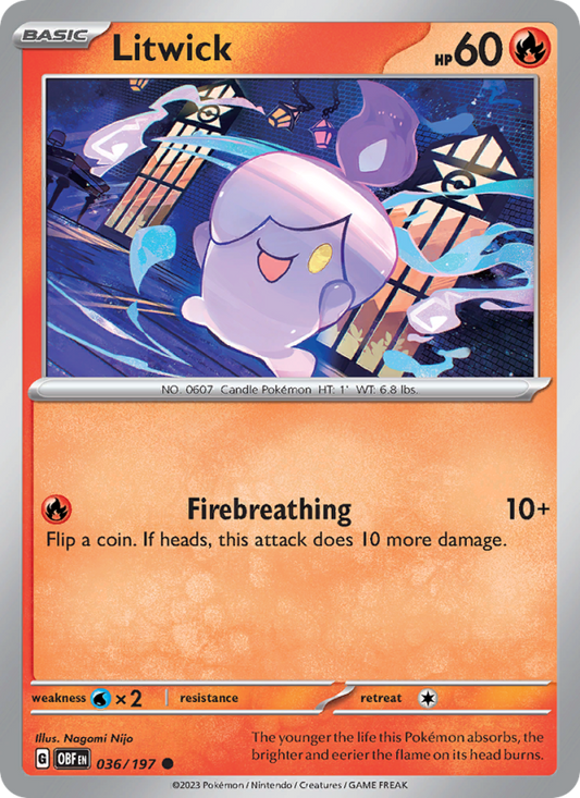 Litwick (036/197) Reverse Holo card image