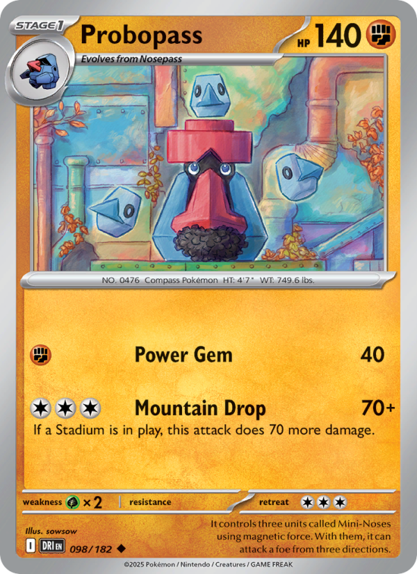 Probopass (098/182) Reverse Holo card image