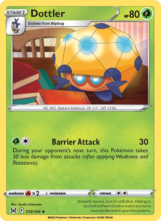 Dottler (019/196) Reverse Holo card image
