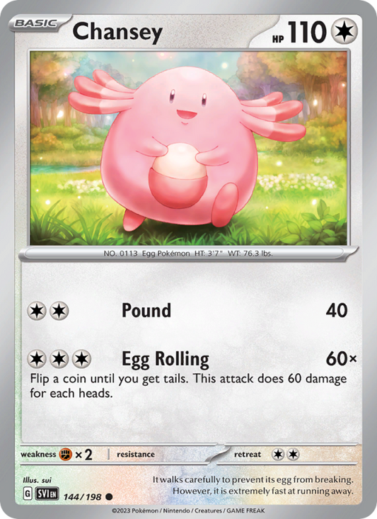 Chansey (144/198) Reverse Holo card image