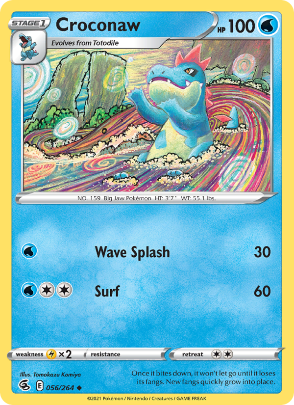 Croconaw (056/264) Reverse Holo card image
