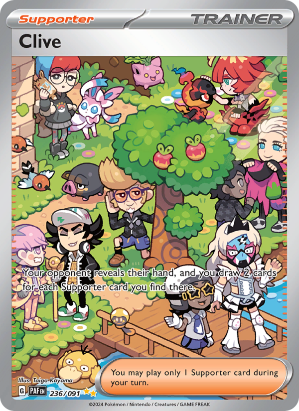 Clive (236/91) Holographic card image