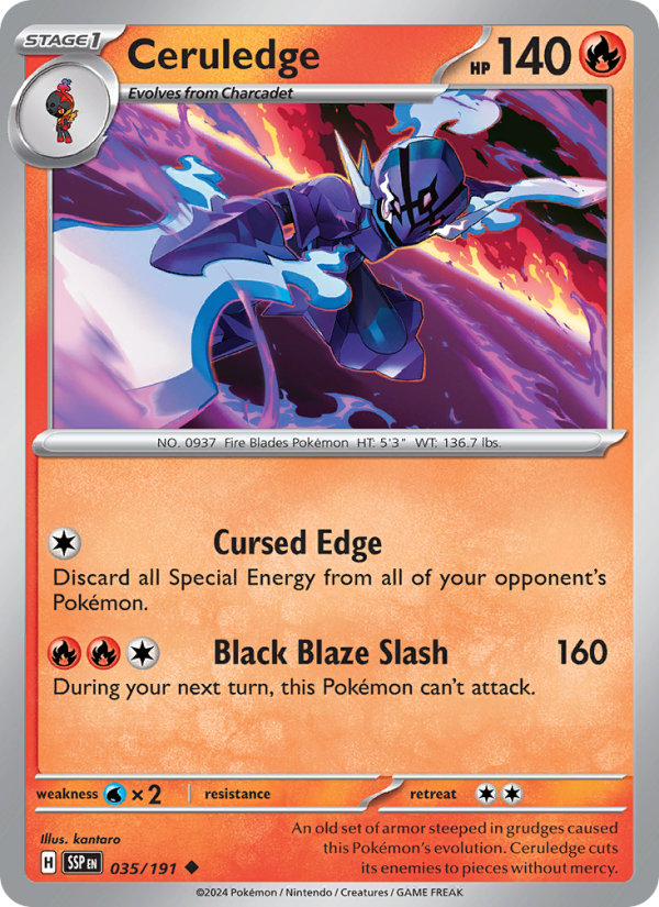 Ceruledge (035/191) Reverse Holo card image