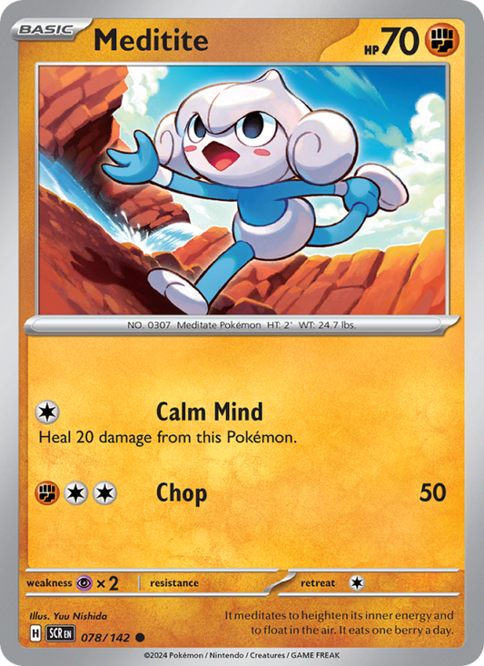Meditite (078/142) Reverse Holo card image