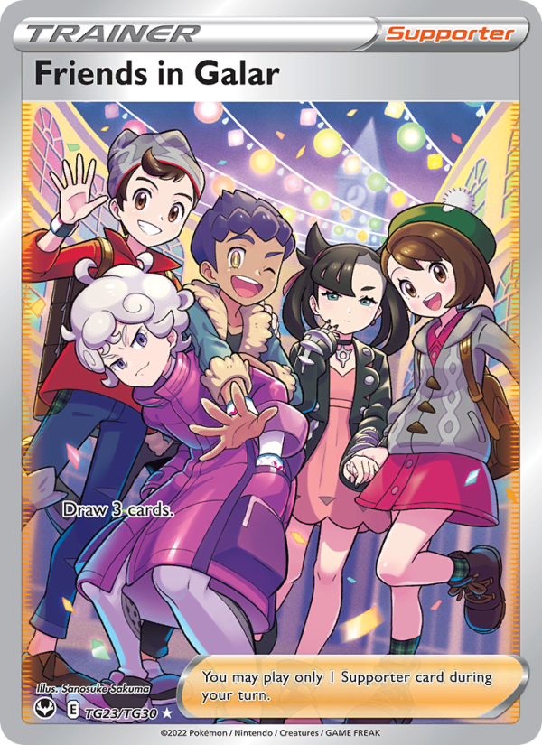 Friends in Galar (TG23/195) Holographic card image