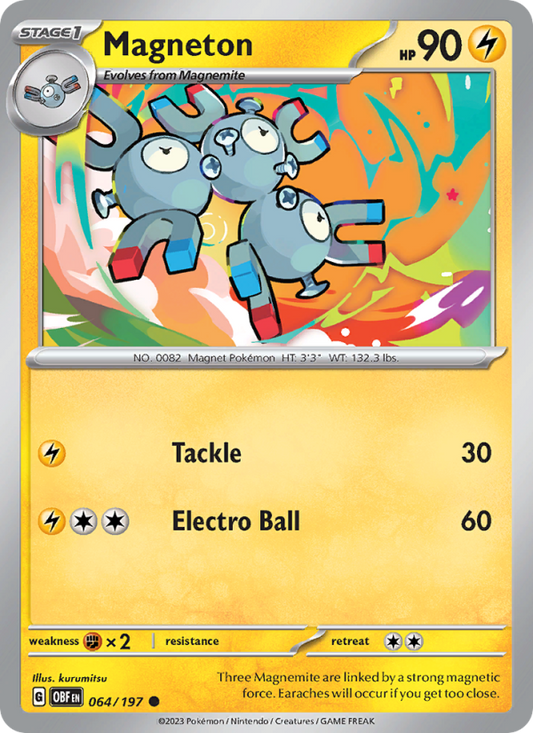 Magneton (064/197) Reverse Holo card image