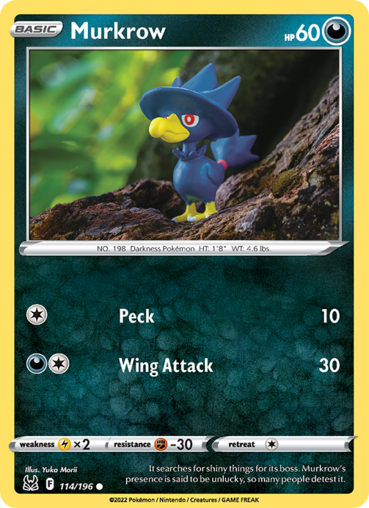 Murkrow (114/196) Reverse Holo card image