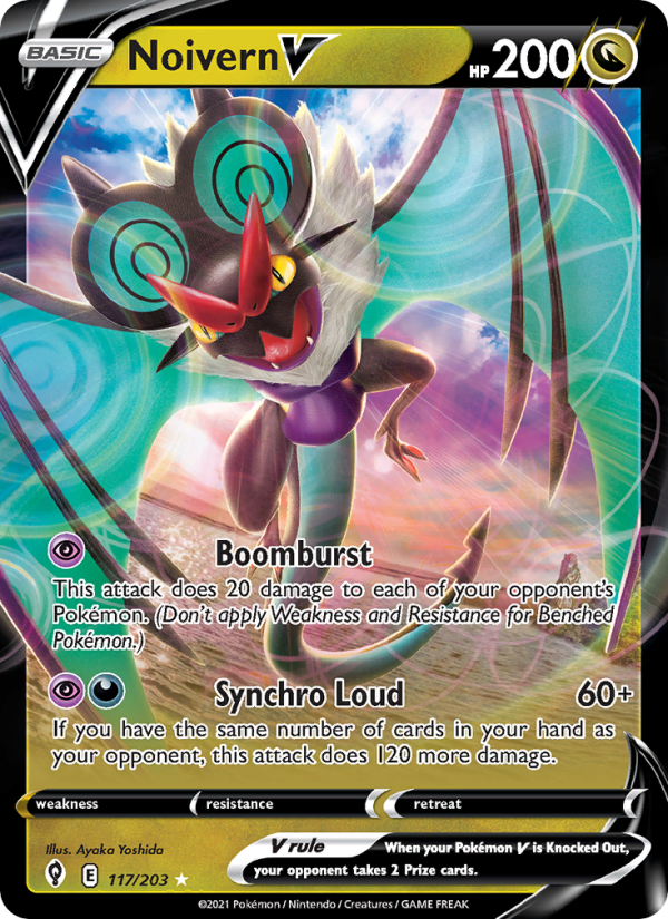 Noivern V (117/203) Holographic card image