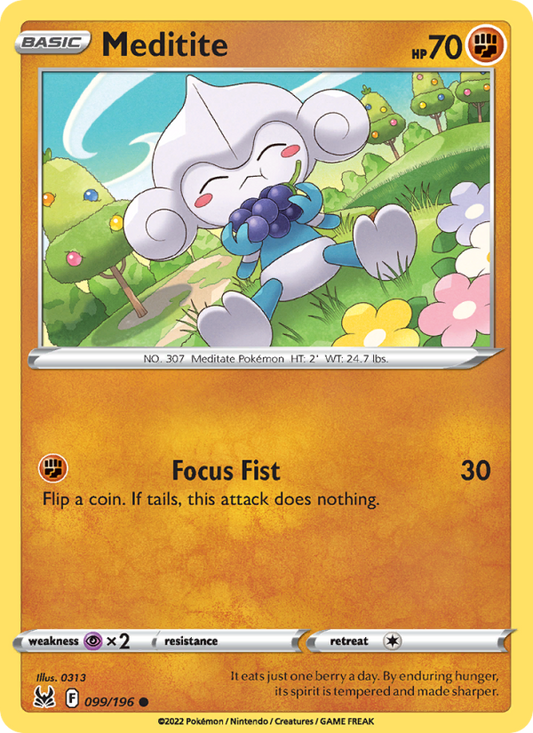 Meditite (099/196) Reverse Holo card image