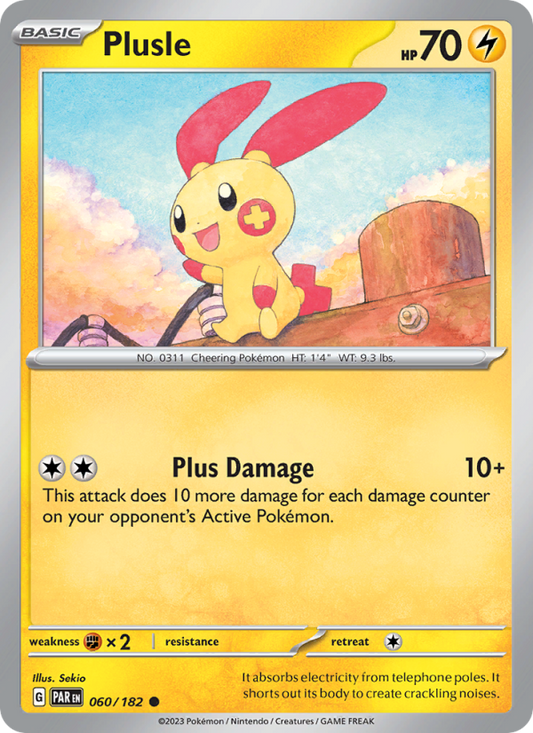 Plusle (060/182) Reverse Holo card image