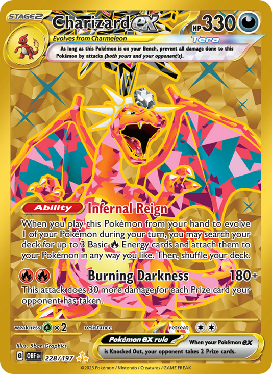 Charizard ex (228/197) Holographic card image