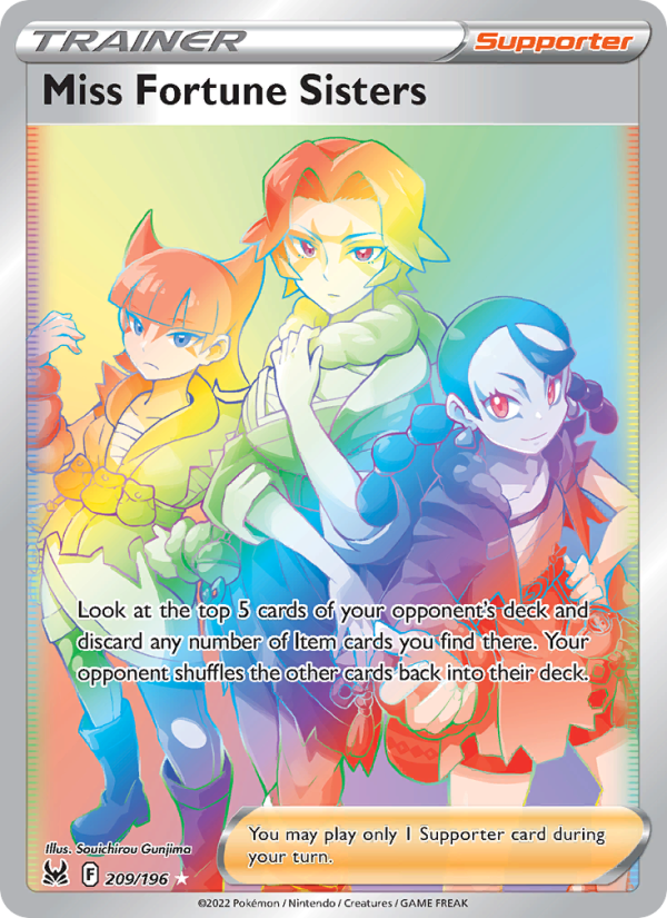 Miss Fortune Sisters (209/196) Holographic card image