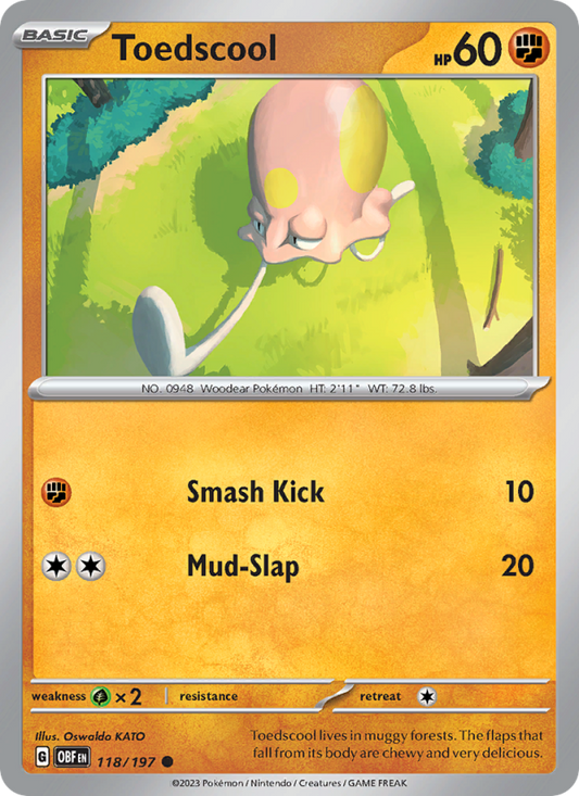 Toedscool (118/197) Reverse Holo card image