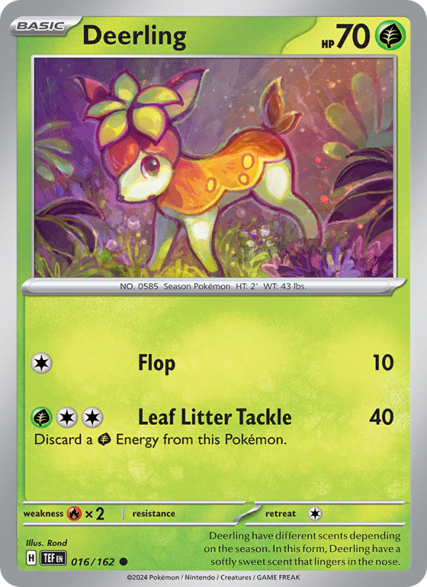 Deerling (016/162) Reverse Holo card image