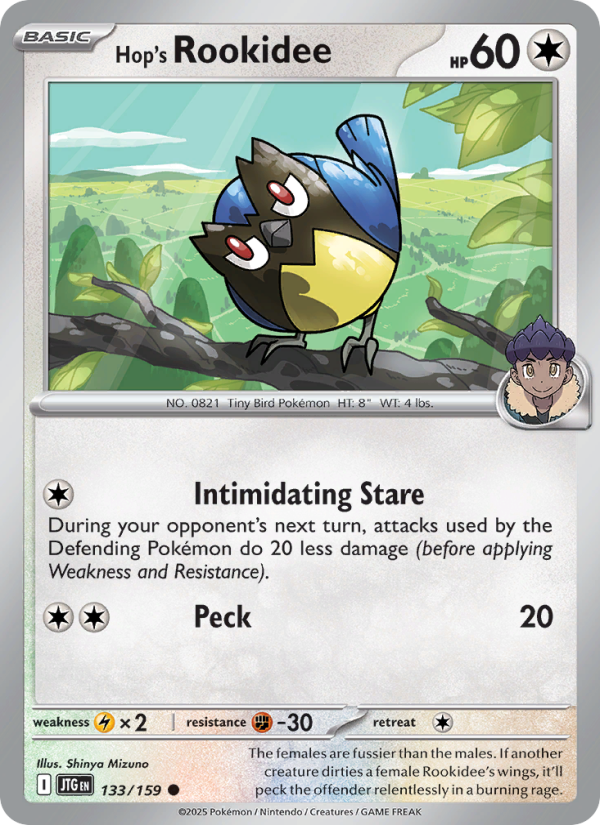 Hop's Rookidee (133/159) Reverse Holo card image