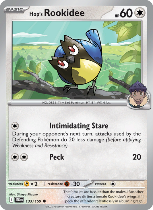 Hop's Rookidee (133/159) Reverse Holo card image