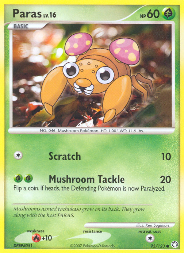 Paras (092/122) Reverse Holo card image
