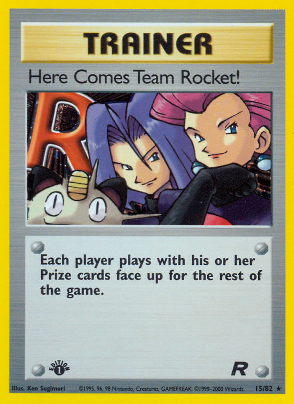 Here Comes Team Rocket! (015/82) Reverse Holo card image
