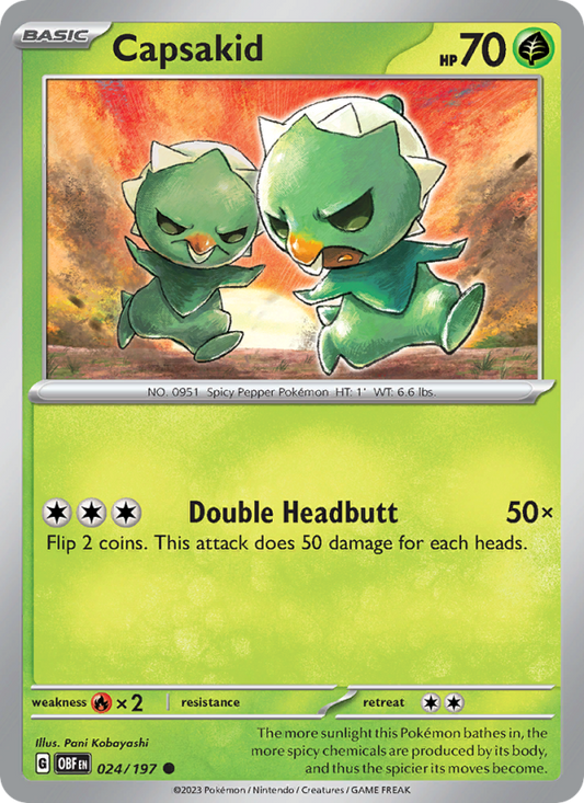 Capsakid (024/197) Reverse Holo card image
