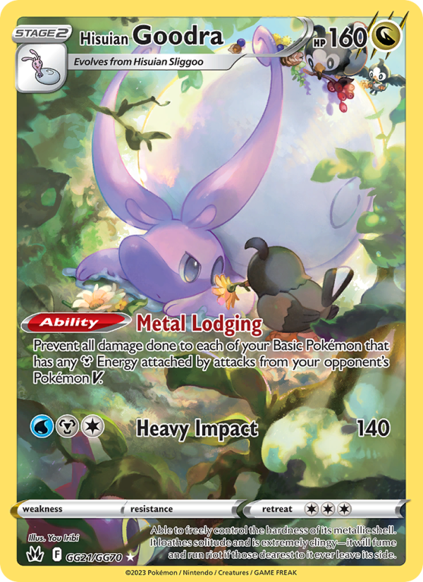 Hisuian Goodra (GG21/159) Holographic card image