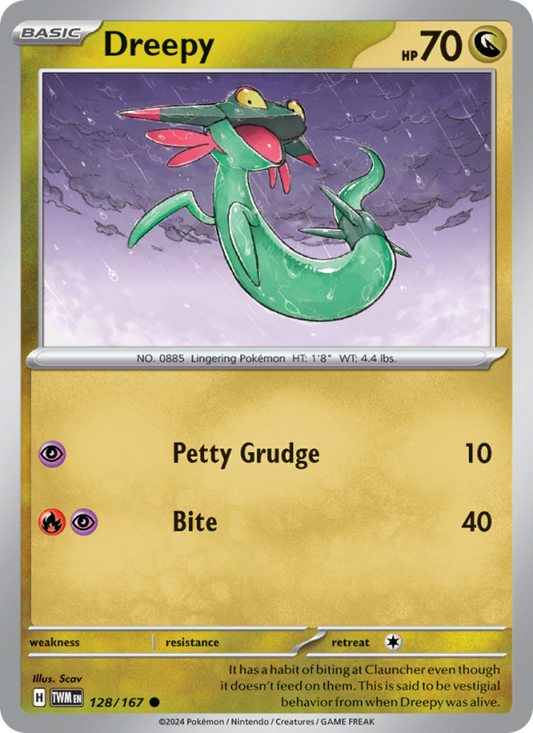 Dreepy (128/167) Reverse Holo card image