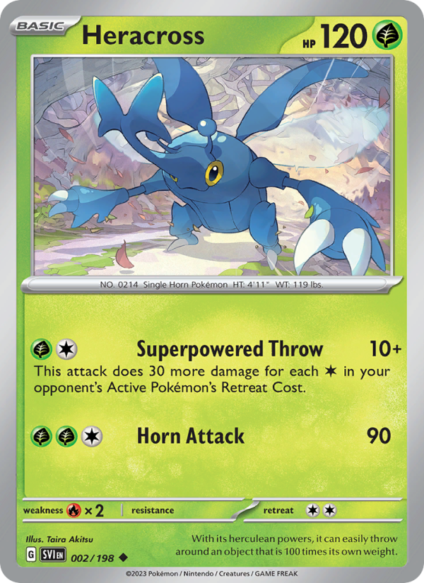 Heracross (002/198) Reverse Holo card image