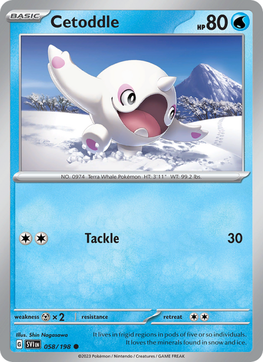 Cetoddle (058/198) Reverse Holo card image