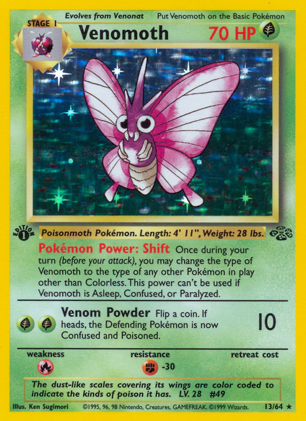 Venomoth (013/64) Reverse Holo card image