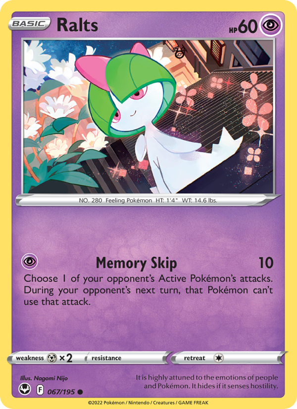 Ralts (067/195) Reverse Holo card image