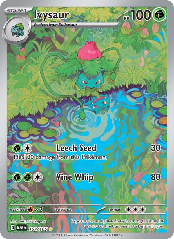 Ivysaur (167/165) Holographic card image