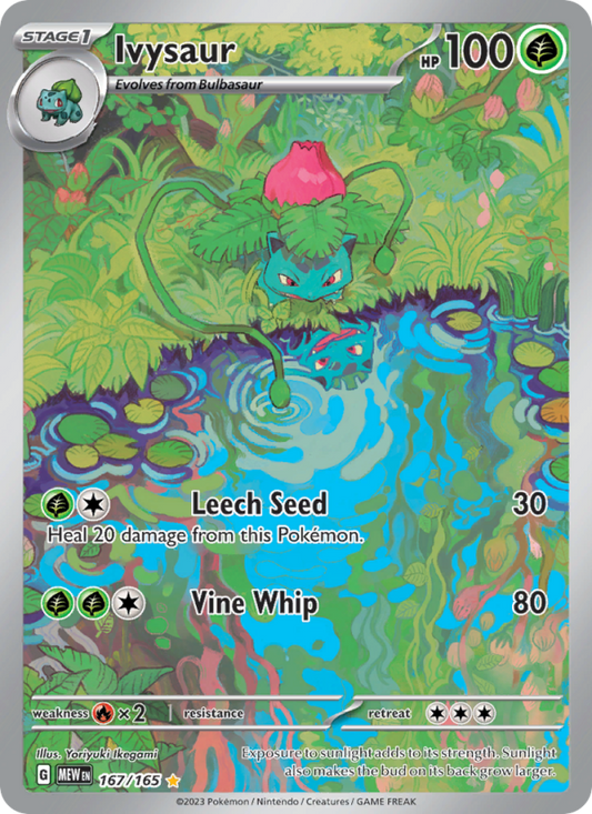Ivysaur (167/165) Holographic card image