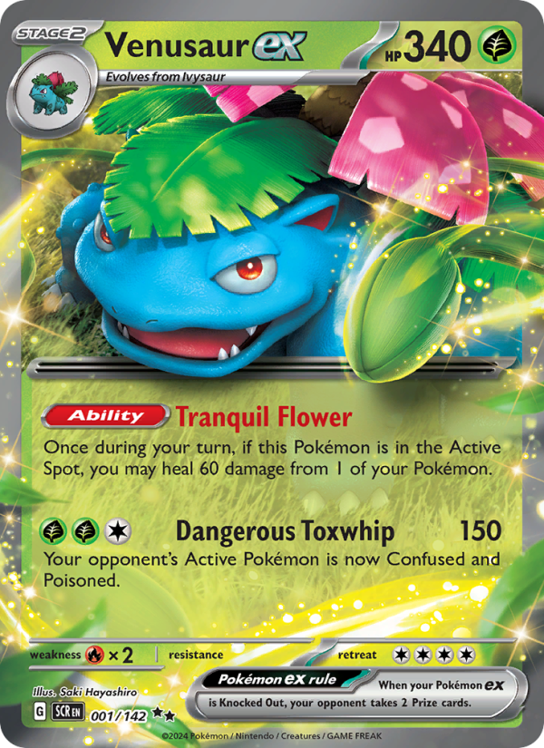 Venusaur ex (001/142) Holographic card image