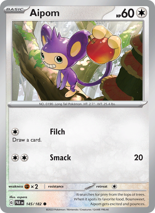Aipom (145/182) Reverse Holo card image
