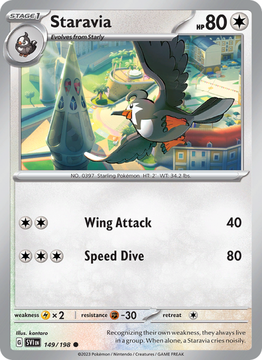 Staravia (149/198) Reverse Holo card image