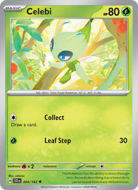 Celebi (004/142) Reverse Holo card image