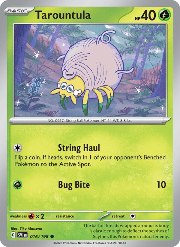 Tarountula (016/198) Reverse Holo card image