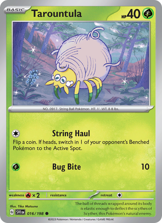 Tarountula (016/198) Reverse Holo card image
