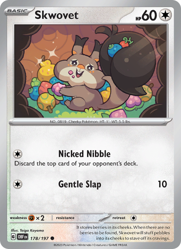 Skwovet (178/197) Reverse Holo card image