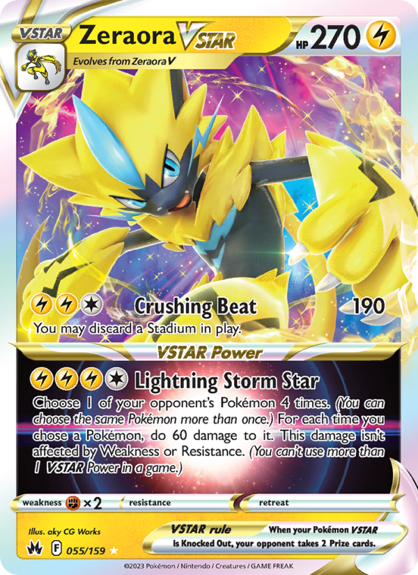 Zeraora VSTAR (055/159) Holographic card image