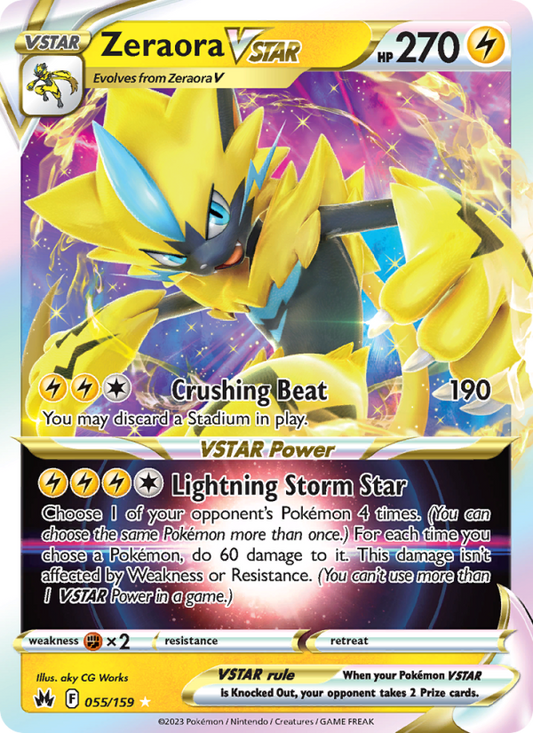 Zeraora VSTAR (055/159) Holographic card image