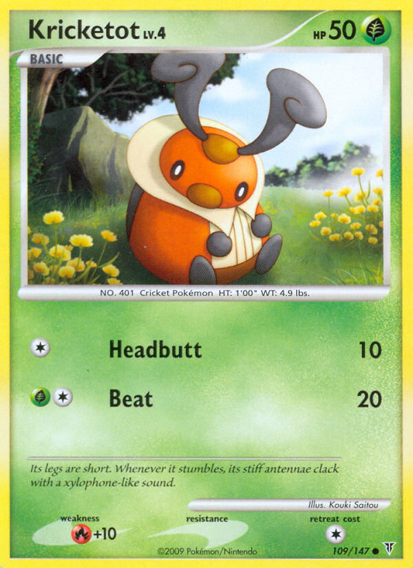 Kricketot (109/147) Reverse Holo card image