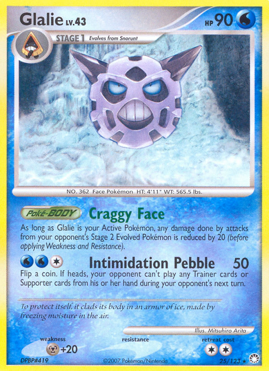 Glalie (025/122) Reverse Holo card image