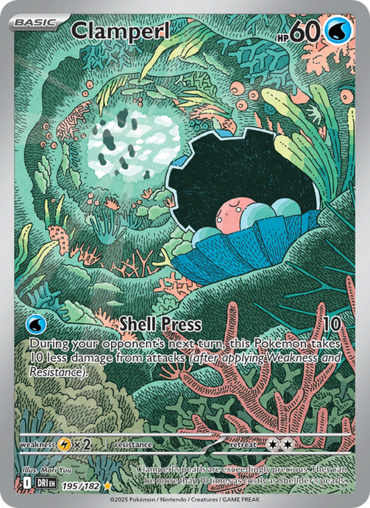 Clamperl (195/182) Reverse Holo card image