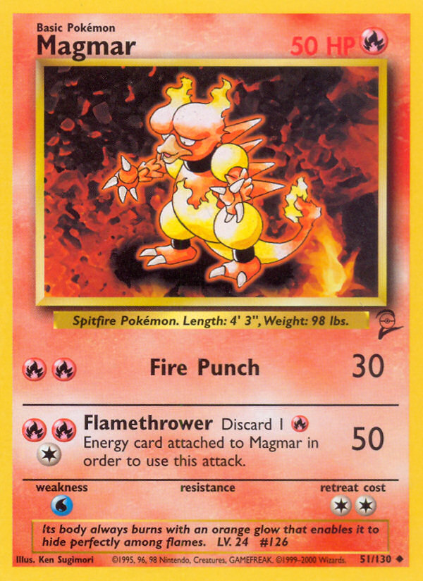 Magmar (051/130) Reverse Holo card image