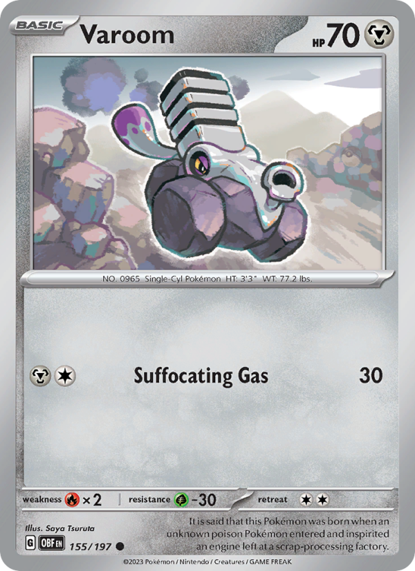 Varoom (155/197) Reverse Holo card image