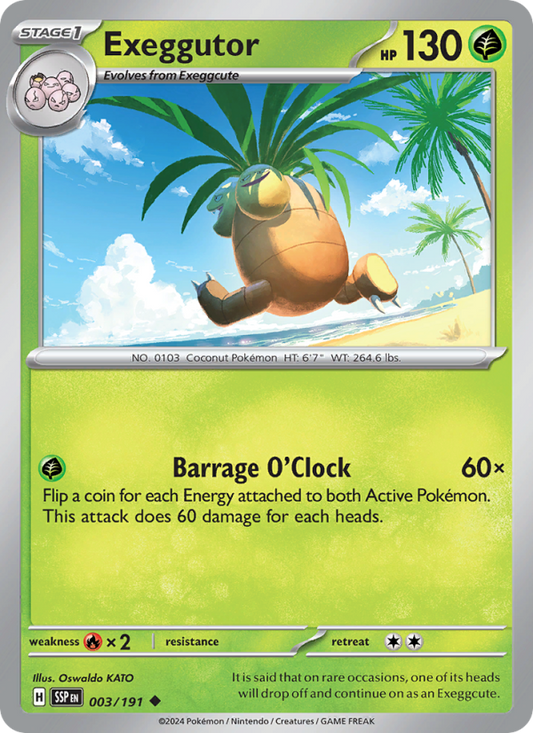 Exeggutor (003/191) Reverse Holo card image