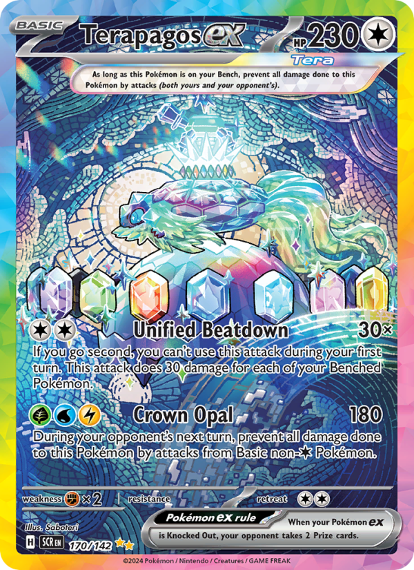 Terapagos ex (170/142) Holographic card image
